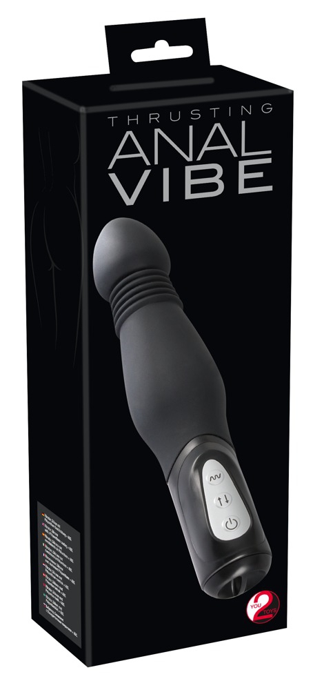 Gode vibrant avec poussées Anal Thrust Vibe 15 x 4.5cm – Image 2