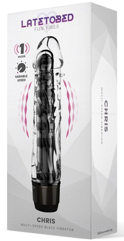 Gode vibrant Chris 14 x 3.3cm Transparent – Image 2