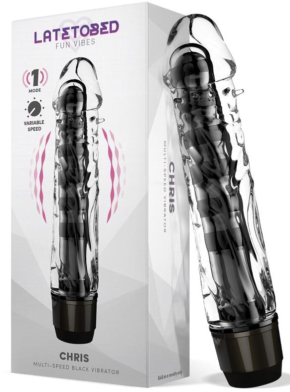 Gode vibrant Chris 14 x 3.3cm Transparent – Image 3