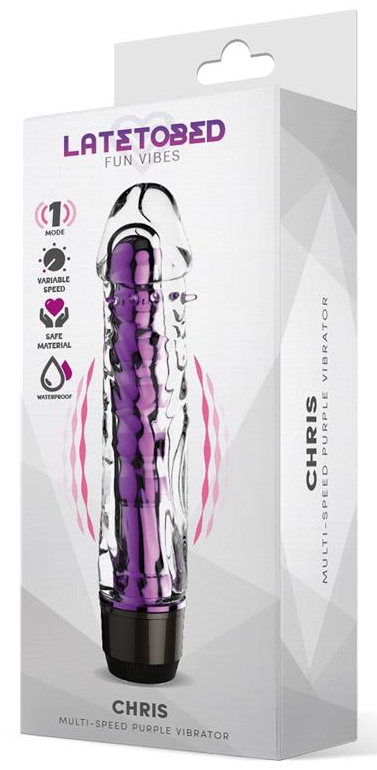 Gode vibrant Chris 14 x 3.3cm Violet – Image 2