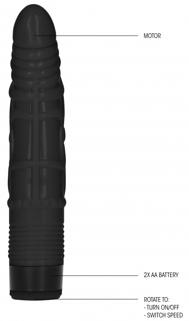 Gode vibrant Dildo Vibe Slight 16 x 3.8cm Noir – Image 4