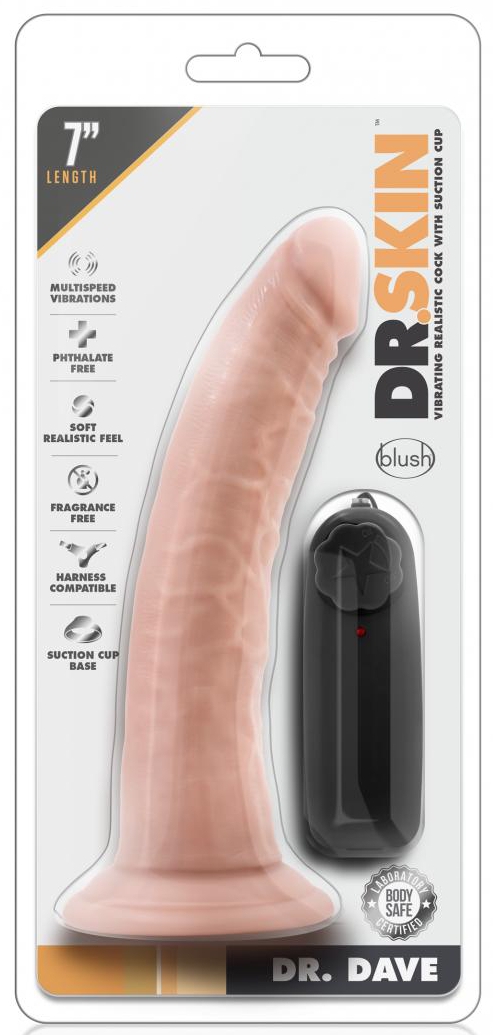Gode vibrant Dr Dave Dr Skin 18 x 4cm – Image 2