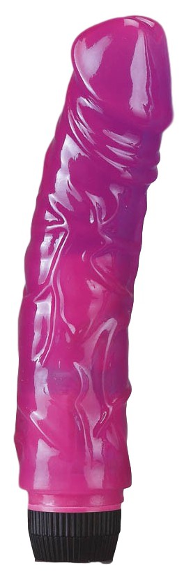 Gode vibrant Jelly Vibrator Violet 19 x 4.6 cm – Image 4