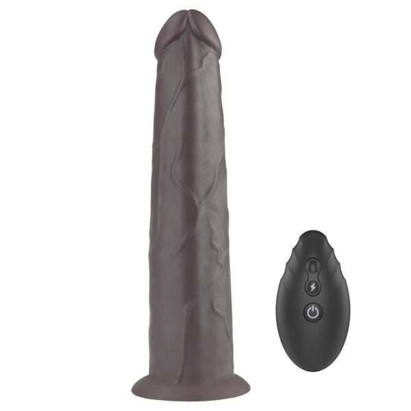 Gode vibrant rotatif Rotacock 22 x 5cm Marron – Image 3