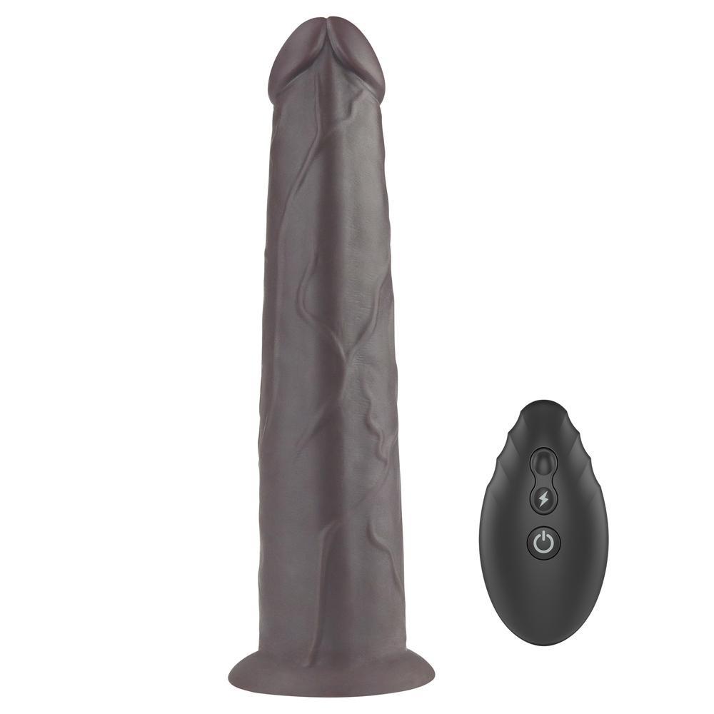 Gode vibrant rotatif Rotacock 22 x 5cm Marron – Image 3