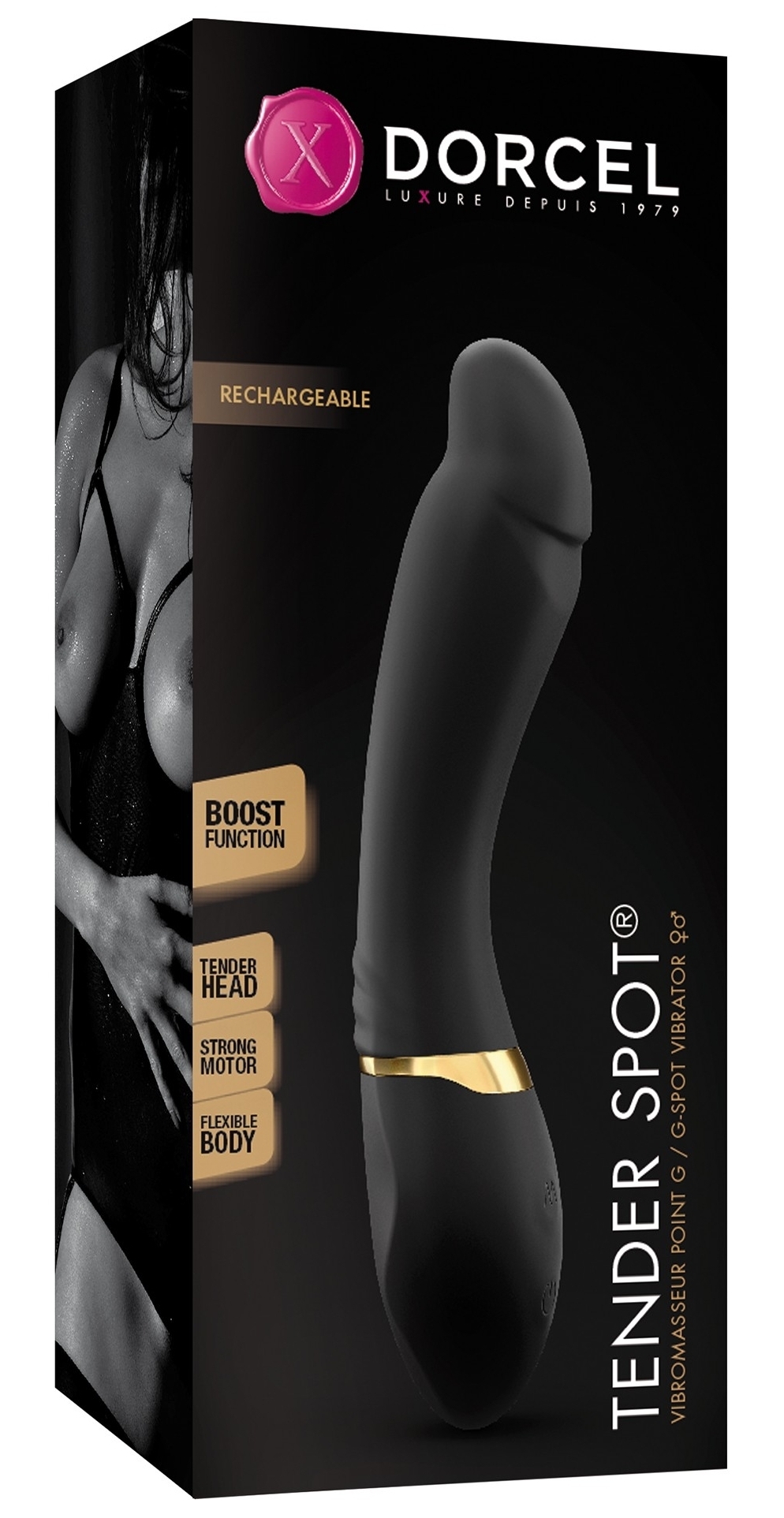 Gode vibrant Tender Spot Dorcel 13.5 x 4cm – Image 2