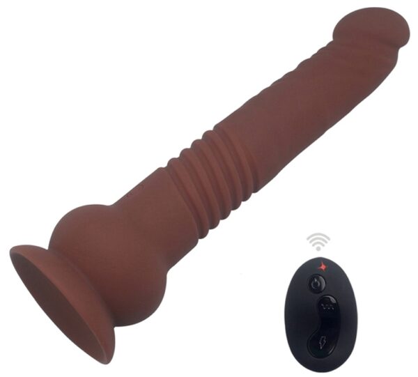 Gode vibrant The Commander 19 x 3.7cm Marron – Image 3