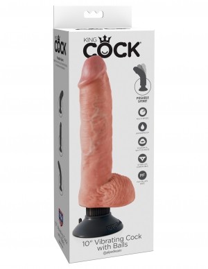 Gode vibrant with Balls King Cock 20.5 x 5.7 cm Chair – Image 2