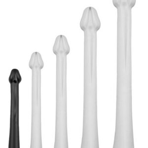 Gode Whale Dildo S 38 x 3.8cm - Pointe 3.5cm Noir