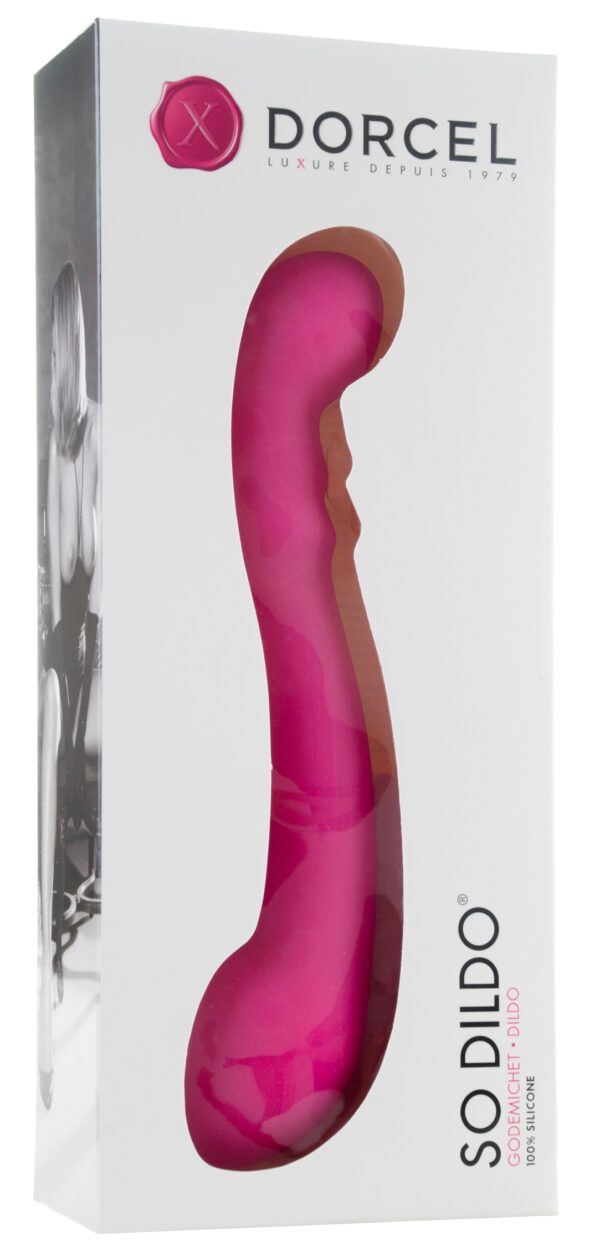Godemichet réversible Point G So Dildo Magenta 22.5 x 4.8 cm – Image 2