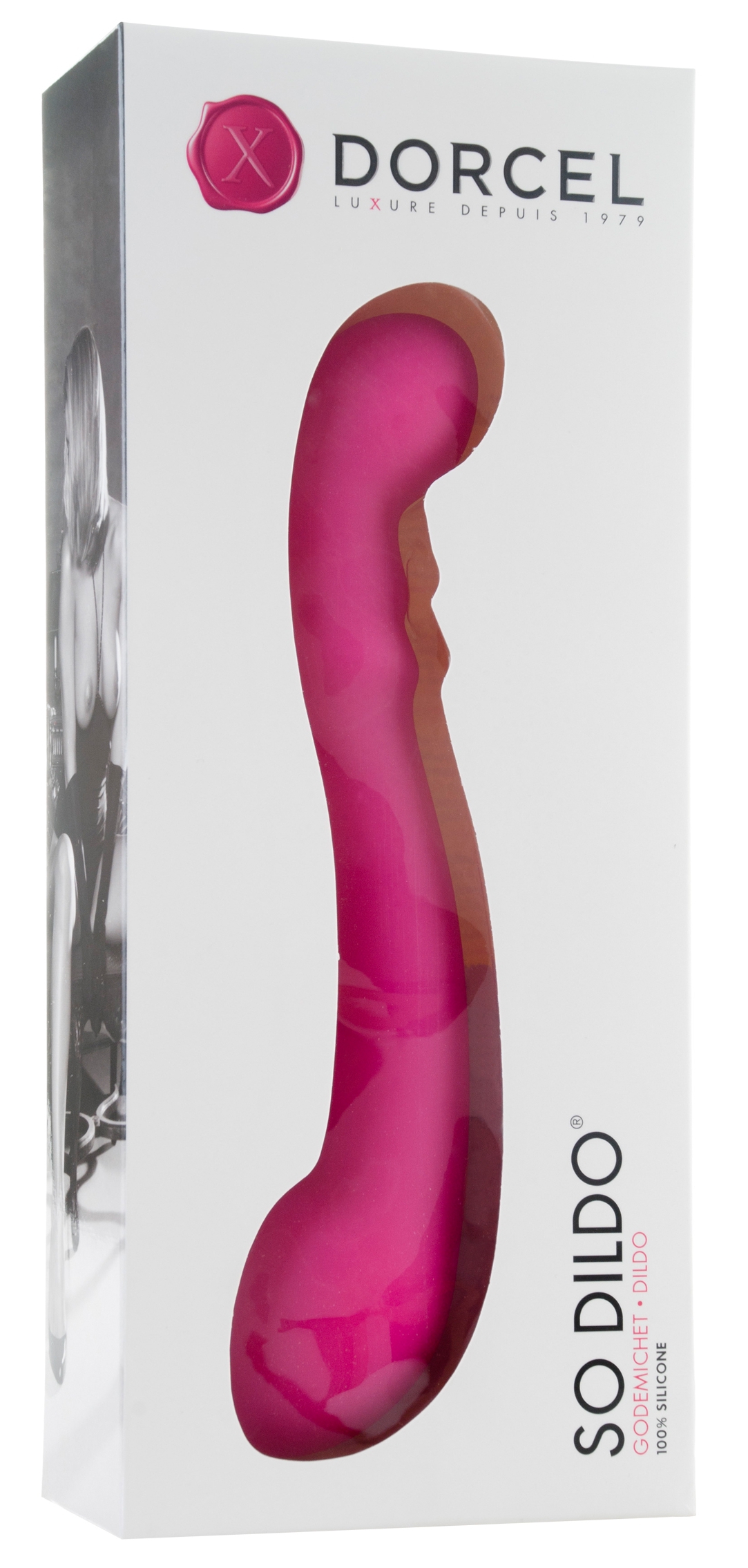 Godemichet réversible Point G So Dildo Magenta 22.5 x 4.8 cm – Image 2