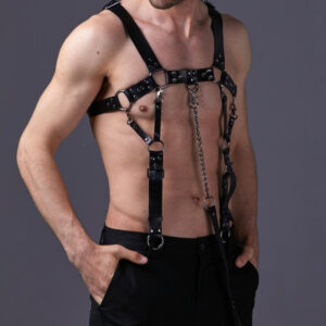 Harnais avec Laisse Harneep Noir