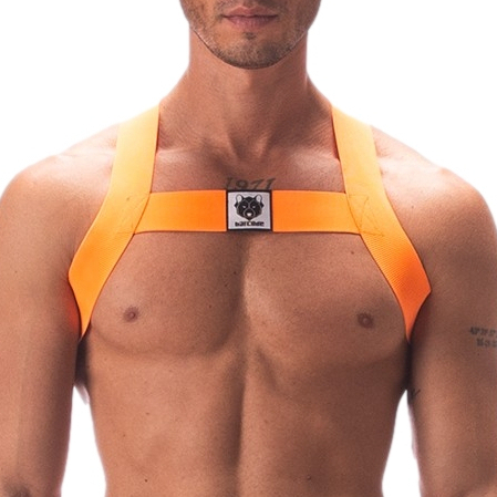 Harnais élastique Leonsh Orange Neon