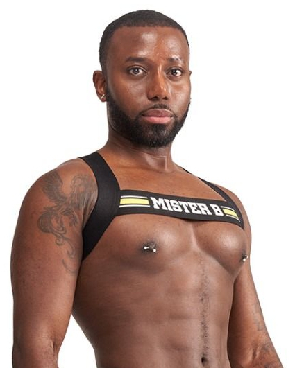 Harnais élastique X-Back Noir-Jaune – Image 4