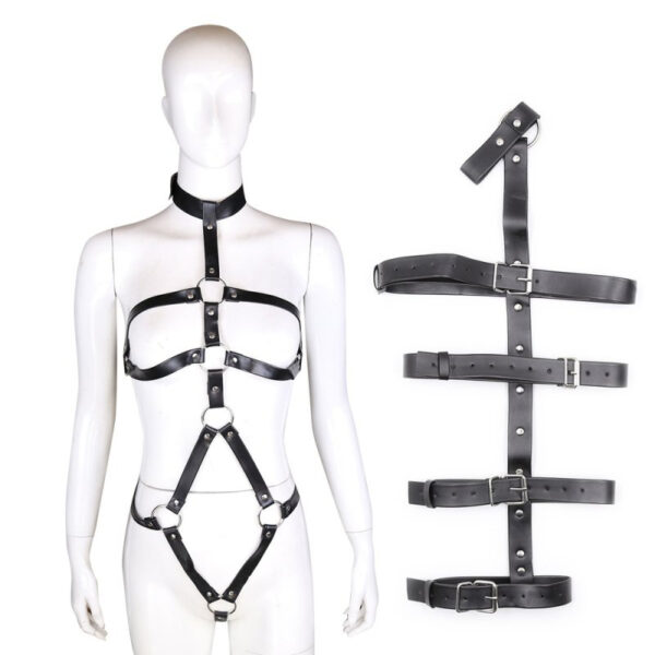 Harnais Entier avec Attaches de Bras Black Restrains – Image 5