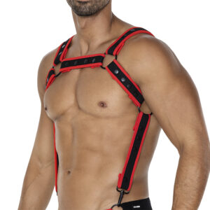 Harnais Neo Noir-Rouge