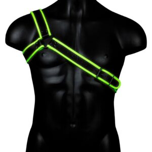 Harnais phosphorescent Gladiator Glow Noir-Vert Neon