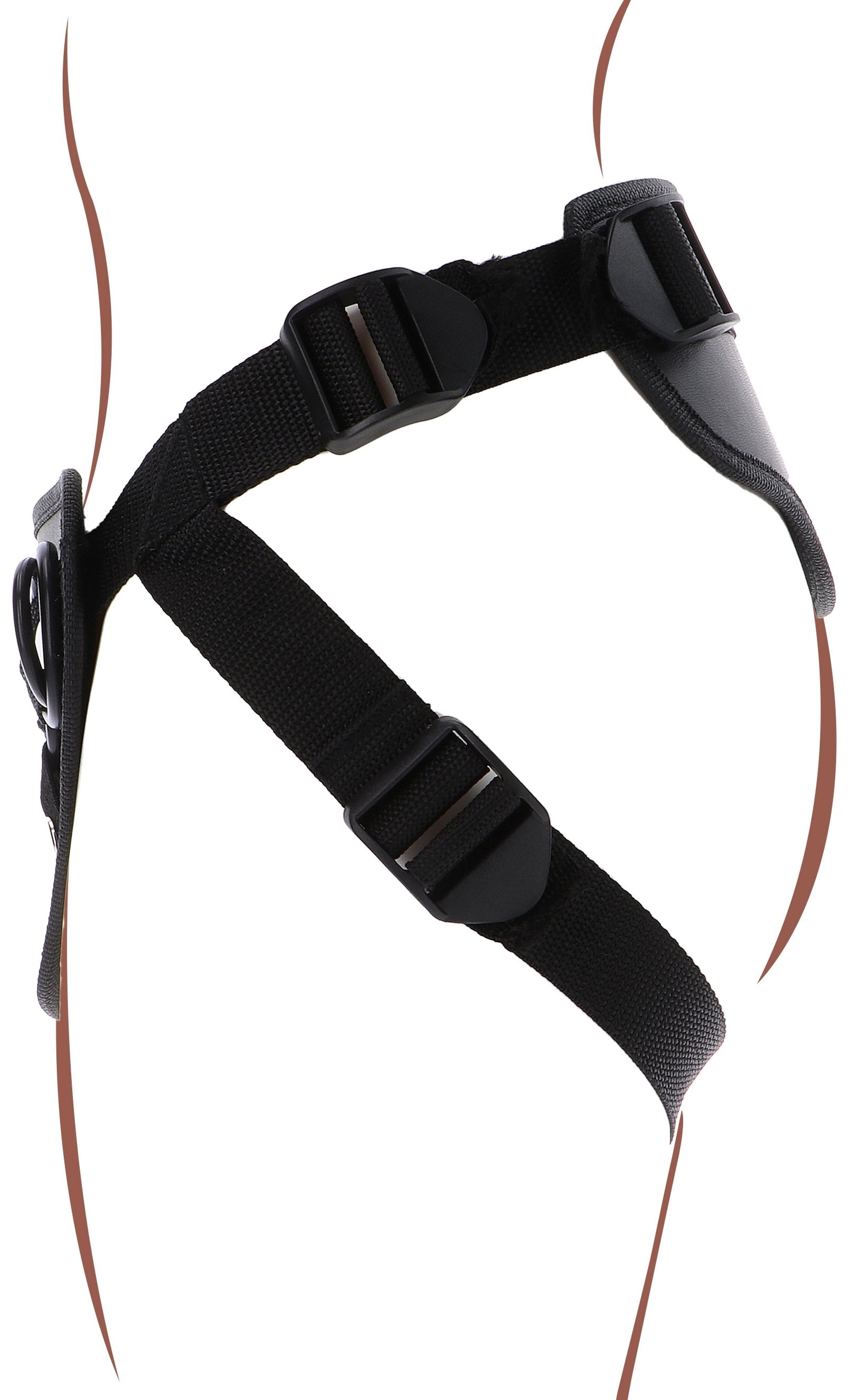 Harnais pour Gode ceinture Strap-On Deluxe Get Real Noir – Image 6