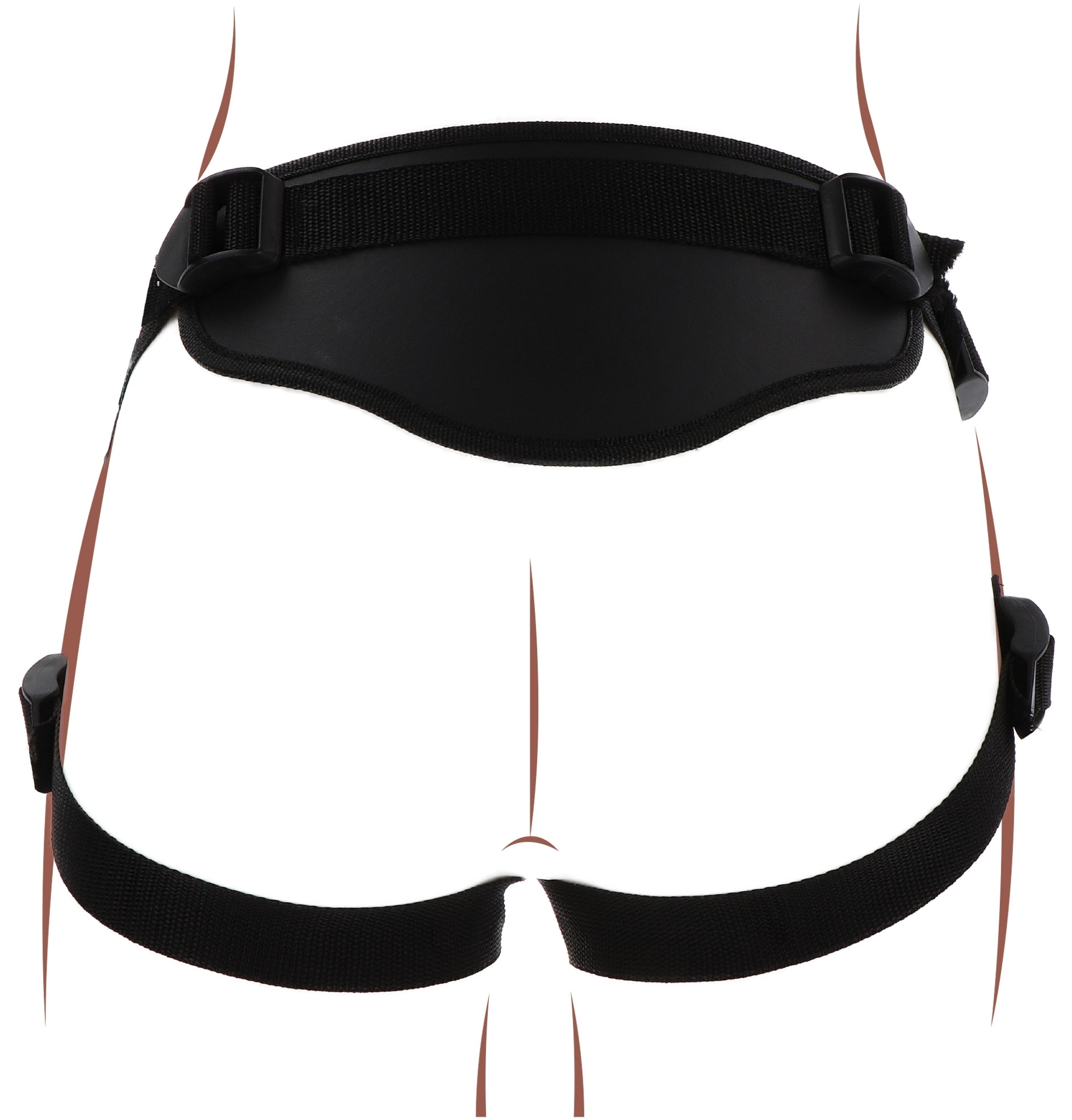 Harnais pour Gode ceinture Strap-On Deluxe Get Real Noir – Image 7
