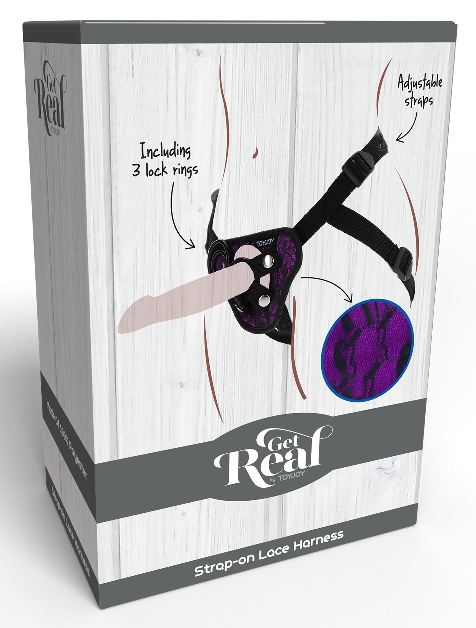 Harnais pour Gode ceinture Strap-On Get Real Violet – Image 2