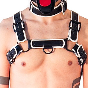 Harnais Puppy Harness  Noir-Blanc