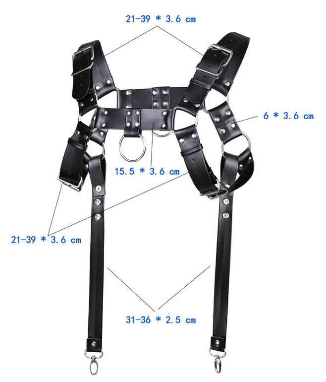 Harnais Sm Garter Noir – Image 5