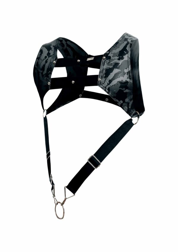Harnais Top Cockring Dngeon Gris – Image 7