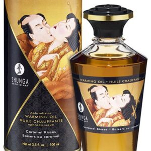 Huile de massage Chauffante Aphrodisiaque - BAISERS AU CARAMEL 100ml