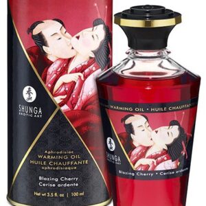 Huile de massage Chauffante Aphrodisiaque - CERISE Ardente 100 mL