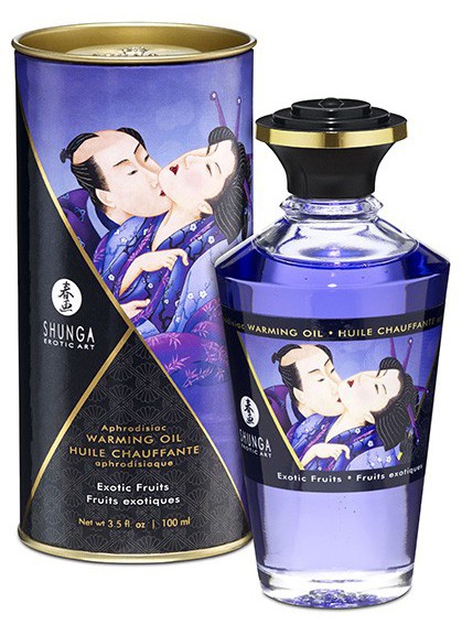 Huile de massage Chauffante Aphrodisiaque - FRUITS EXOTIQUES 100 ml