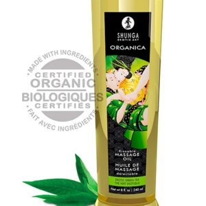 Huile de massage KISSABLE Thé Vert Exotique 240mL