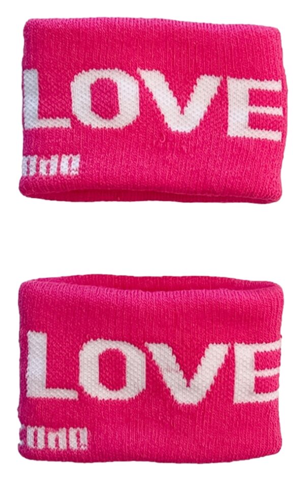 Bandeaux de poignets LOVE x2 – Image 2