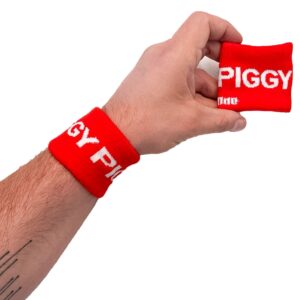 Bandeaux de poignets PIGGY x2
