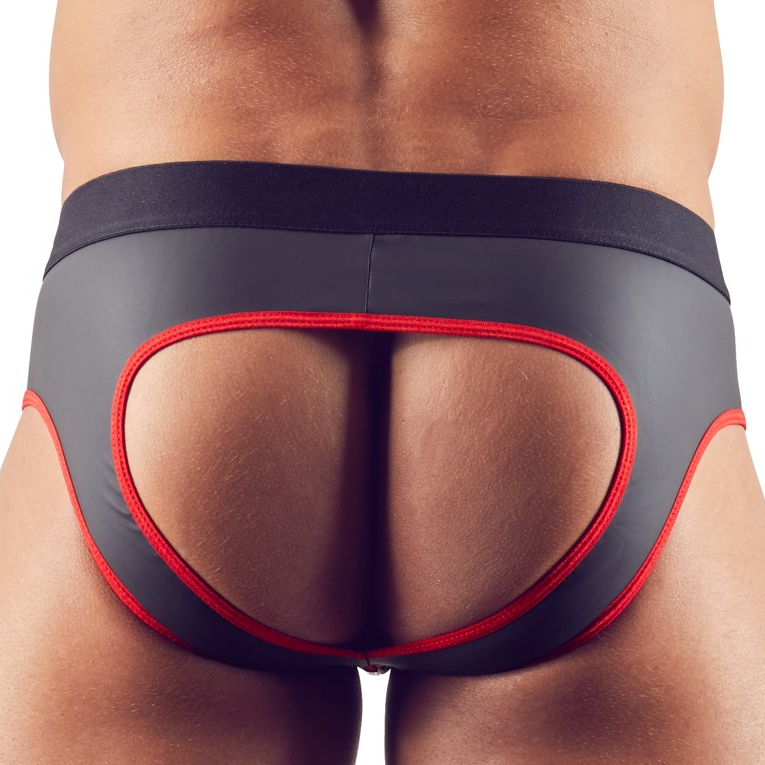Jockstrap Joy Zip Noir-Rouge – Image 2