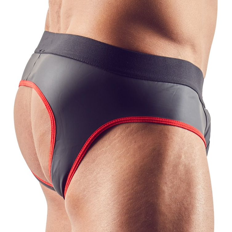 Jockstrap Joy Zip Noir-Rouge – Image 3