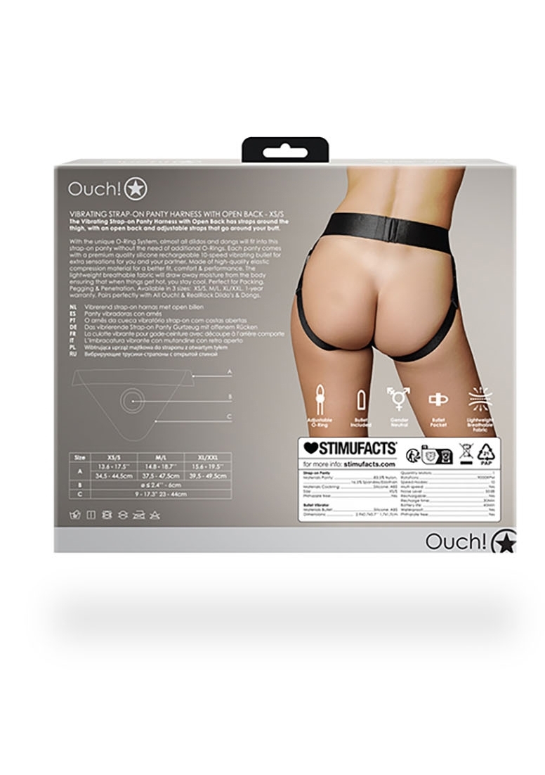 Jockstrap vibrant Strap-On Open Back Noir – Image 4
