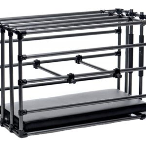Cage en métal ajustable KENNEL PUPPY Noire