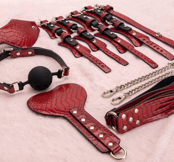Kit BDSM 7 Pièces Caïman Rouge – Image 3