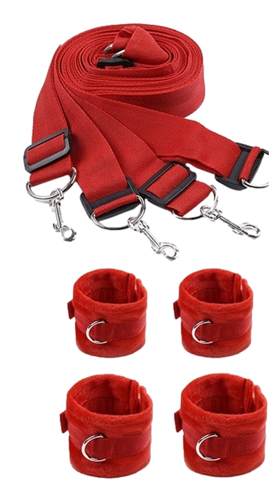 Kit Bondage pour Lit Rouge – Image 2
