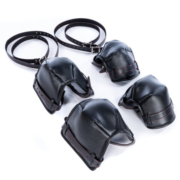 Kit complet Puppy Bondage 14 Pièces Noir-Rouge – Image 6