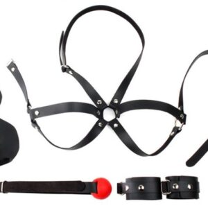 Kit d'Initiation BDSM OBEDIENCE 4 Pièces Noir