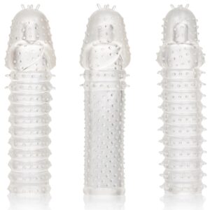 Kit de 3 Gaines de pénis texturées Ribbed Extend 14 x 4cm