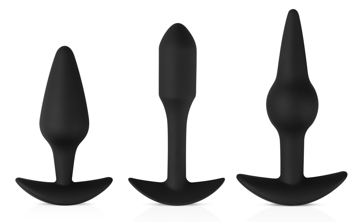 Kit de 3 plugs Pleasure Noirs