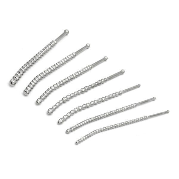 Kit de 7 Tiges d'urètre Beaded Dilator 20 cm - Diamètres 5 à 10mm – Image 4