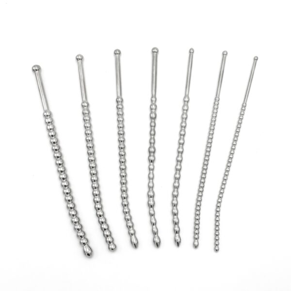 Kit de 7 Tiges d'urètre Beaded Dilator 20 cm - Diamètres 5 à 10mm – Image 5