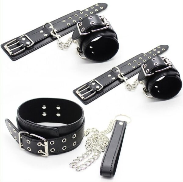 Kit Menottes et Collier Double Pin Noir – Image 5
