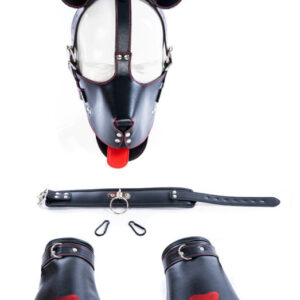Kit Puppy 6 Pièces Noir-Rouge