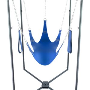 Kit Sling Cuir 5 Points Bleu Armature Noire