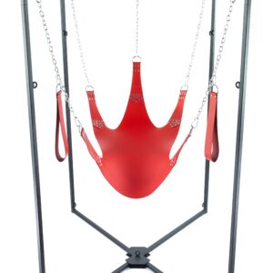 Kit Sling Cuir 5 Points Rouge Armature Noire