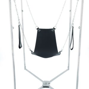 Kit Sling Cuir Triangle Noir Armature Grise